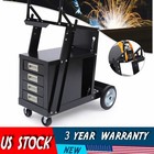 Welding Welder Cart Mig Tig Arc Plasma Cutter Tank Storage With 4 Drawer Cabinet
