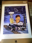 Dale Earnhardt Signed 1995 Sam Bass Le Original Print