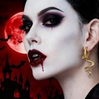 Gold Snake Earrings For Women Vintage Gothic Snake Dangle Earrings Halloween Pun