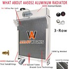 Tractor Radiator For John Deere M Mt Am639t 40 320  Non-pressurized Am1771t