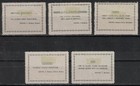 Montenegro 1943 Sc 2n33-2n37 Mh Issued Under Italian Occupation  Ap203