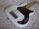 2015 Squier By Fender Vintage Modified Precision Bass V Olympic White 
