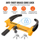 Wheel Lock  2 Packs Universal Wheel Clamp Lock - Heavy-duty Steel Tire Lock