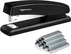 Stapler With 1000 Staples  Office Stapler  25 Sheet Capacity  Non-slip  Black