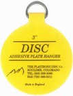 Invisible English Disc Adhesive Medium Plate Hanger Set  4-3 Inch 3  Yellow 
