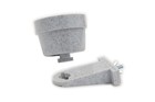 Quick Lock Removable Bird Cage Bowl 10 Oz Gray Food Water Cup