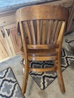 Gunlocke Courtroom Banker Chair Solid Oak Antique Vintage