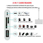 For Iphone Ipod Ipad Ios 12 Portable 4 In 1 Usb Sd Tf Card Reader Camera Adapter