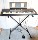 Yamaha Psr-e243 61 Key Portable Keyboard  tested  With Collapsible Stand Euc