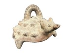 Pre Columbian Colima Horned Lizard Ocarina