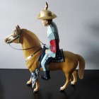 Vintage 1950s Hartland Roy Rogers With Horse  Saddle    Hat Action Figure Set