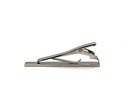 Men s Silver Tone Tie Bar clip Clasp  Rectangle Shape  2 In  No Stone