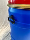 35 Gal Once Used Food Grade Plastic Barrel  Metal Ring  Plastic Lid With Seal