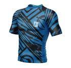 Fuji Battle Flex Lite Mma Bjj Jiu Jitsu Short Shortsleeve Ss Rashguard - Blue