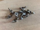 Walberg   Auge Lot Of 10x  10-24 Wing Nut Traps Parts 30s 40s Vtg Nickel Nos New