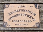 Ouija Board 15 X 22 Vintage Pressed Wood Vintage Mystifying Oracle Halloween