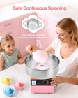 Vevor Commercial Cotton Candy Machine Sugar Floss Maker Stainless Steel Pink