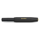 Kaweco Classic Sport Fountain Pen Black Gold Plated Steel Nib Medium Blue Ink