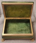 Jewelry Box In Green Marble And Brass - Vintage 50 s 60 s