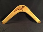 Boomerang Aboriginal Made Sydney Australia Carved Emu 1986