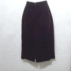 Vintage Velvet Skirt Black Liz Claiborne 1980s Soft Back Zipper Size 6