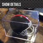 For Ballqube Mini Football Helmet Display Case - 7 Inch Display Holder
