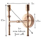 Pooky Double Chukka Wall Sconce  hard Wired just Fixture But Have Shades Too