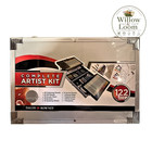 Daler Rowney 122 Pcs Complete Artist Kit Pencils Oil Pastels Metal Carrying Case