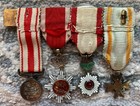 Japanese Mounted Miniature Order   Medal Bar