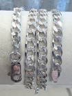 22 5    Diamond Cut Cuban Necklace 5mm 925 Sterling Silver Made In Italy