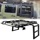 Roof Rack Cargo Carrier Luggage W  2 Ladders For Jeep Wrangler Jk 4-door 2007-18