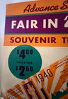 1940 Golden Gate International Exposition Souvenir Ticket Flyer Poster Ad Sf