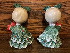 Vintage Holt Howard Holly Girls Christmas Salt And Pepper Shakers Japan