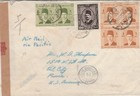 Egypt V  Rare Late Usage High Value 100m  Fouad Tied Airmail Letter Via Pacific