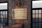 Vintage Aj Morse  Diving Helmet Deep Sea Diver Advertising Sign