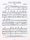 Love Held Lightly Sheet Music Saratoga Harold Arlen Johnny Mercer Musical Flop