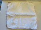 Ralph Lauren White 100  Linen Euro Sham With Purple Trim- Set Of 2