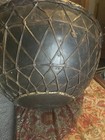 Vintage African Kettle Riveted Steel Drum Stand 24in