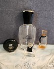 4 Empty Perfume Bottle Lot  Mixed Pieces  Collectible Vintage Miniatures Euc