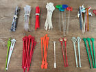 Large Lot Vintage Cocktail Bar Drink Stirrers Swizzle Sticks Stirs