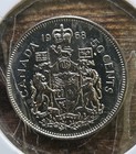 1968 Canadian Canada 50 Cent Half Dollar Coin Queen Elizabeth Ii Great Condition