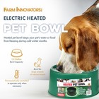 Farm Innovators P-60 1 5 Gallon Electric Heated Pet Water Bowl  60 Watt  Green