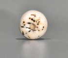 Real Nice Tibet 19th Century Old Antique Buddhist White Coral Mala Bead Amulet