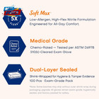 Medical Soft Max    Nitrile Exam Gloves  100 Count Latex-free Powder-free Non-ster