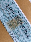 1868 New York Atlantic National Bank Of The City Of New York Bank Check  468 11