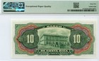 Costa Rica 10 Colones Locomotive Note  1901-08  Gem Cu-65 Epq Pmg Nice P-s174r 