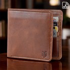 Genuine Leather Minimalist Bifold Wallets For Mens Rfid Blocking Slim Men Wallet