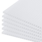 Aoodor 6pcs 24  X 72 polycarbonate Greenhouse Panels Waterproof Uv Protected 4mm