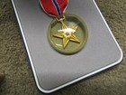 Us Bronze Star Medal Full Size W  Ribbon   Lapel Pin Gulf War 1991 Dated