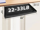 22x15  Under Desk Keyboard Mouse Drawer Tray Silent Slide Rails For Home Office
